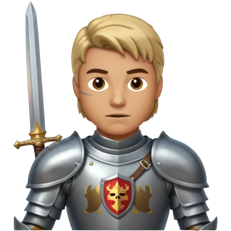a knight with sword in his hand emoji