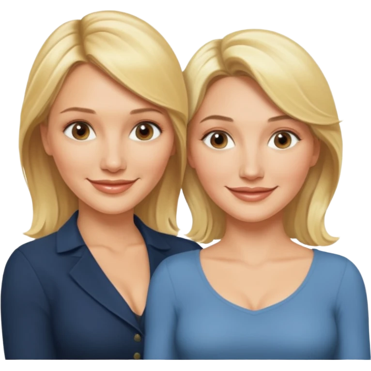 i want an emoji with 2 blonde girls like the movie "the holiday" They are not touching each other. One is Cameron Diaz, the tother Kate Winslet. emoji