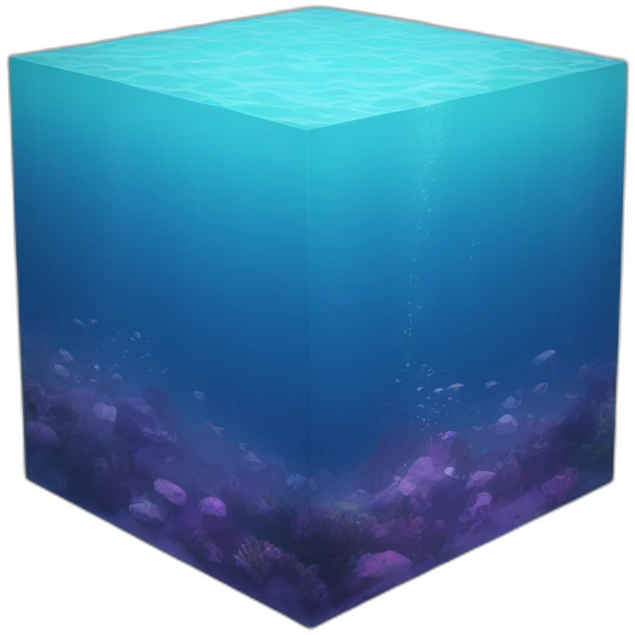 Ocean cube emoji