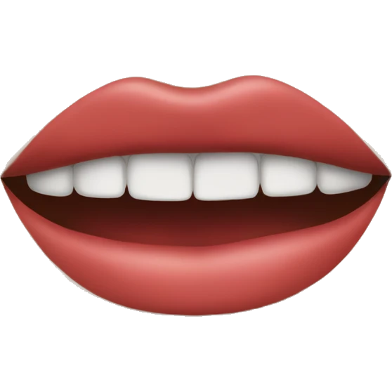 Emoji lip bite emoji