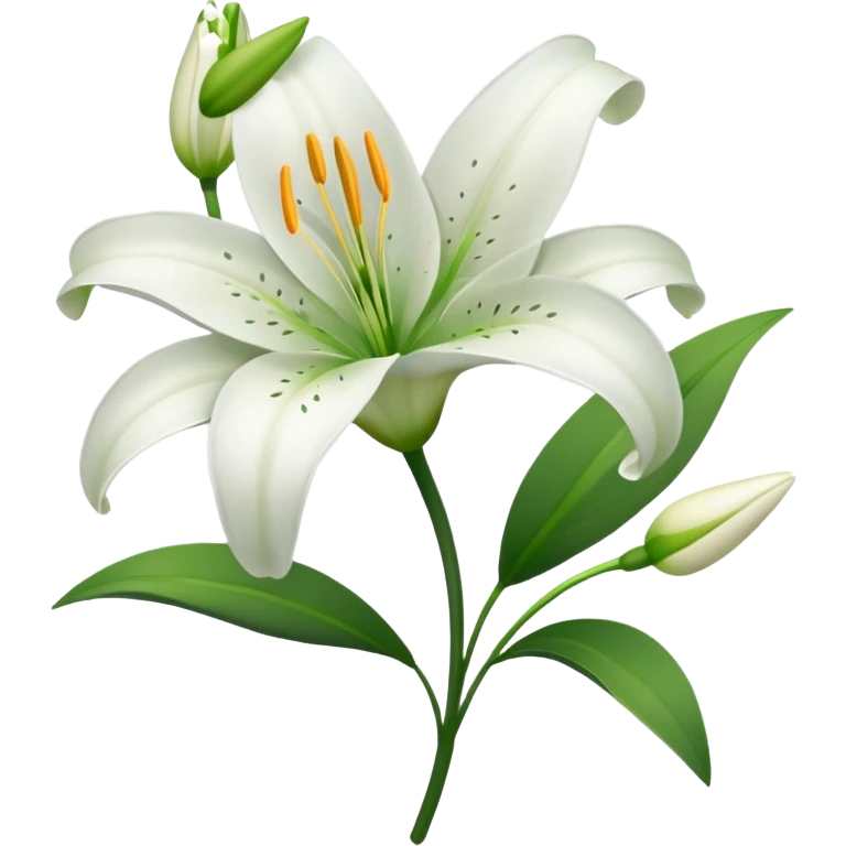 Lily flower emoji