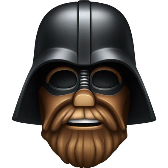 Darth Vader with beard and a "Z" on its helm emoji