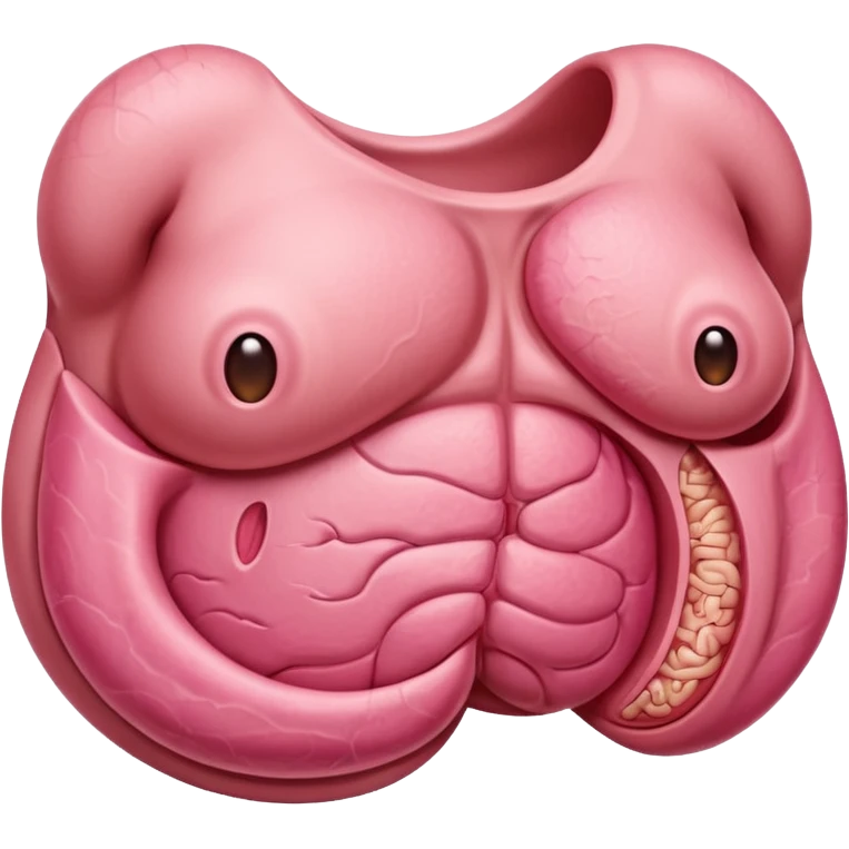 Create the stomach emoji