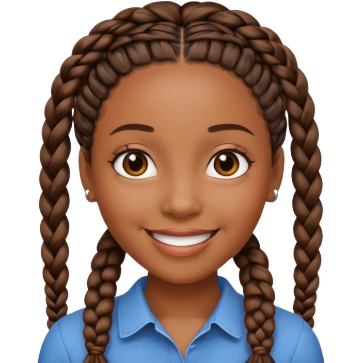 Black female with braids emoji