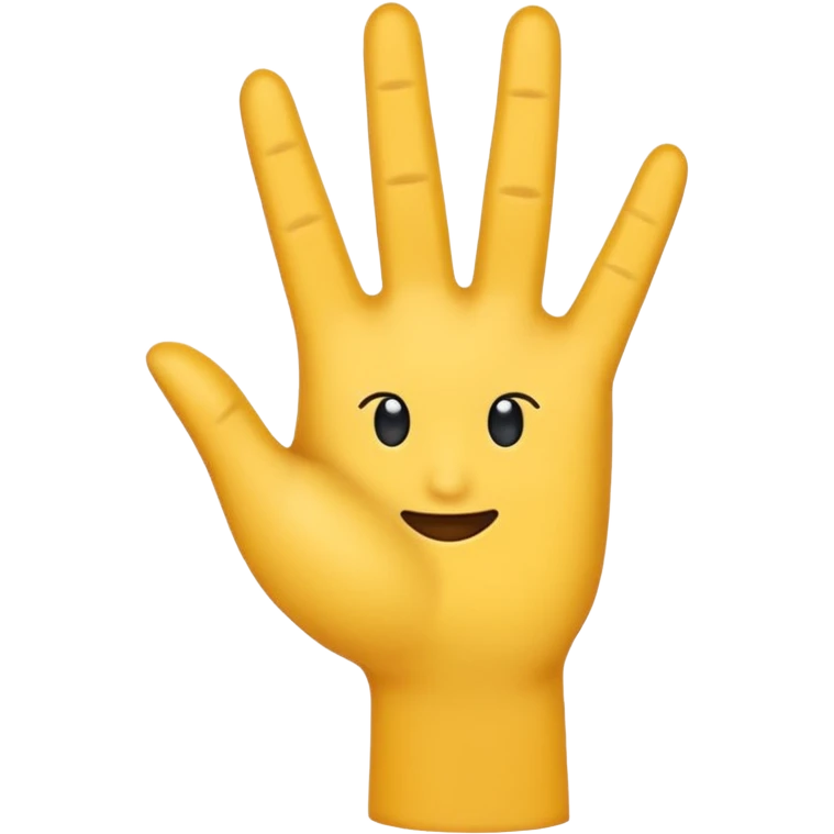 Crea un emoji que sea este ✋️ pero de cabeza, osea invertido emoji
