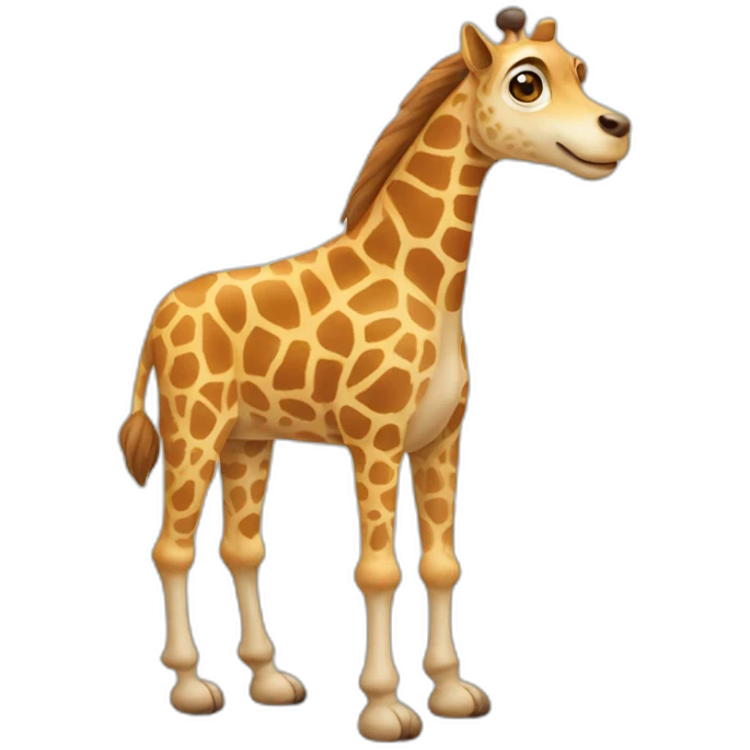 chien sur une giraf emoji