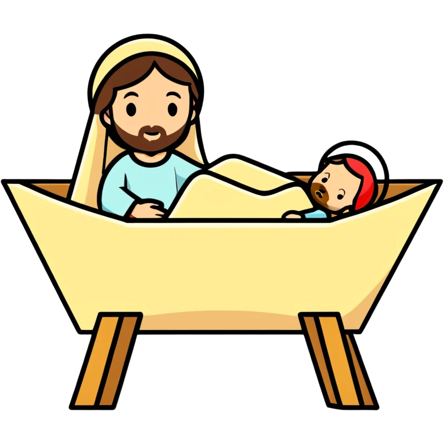 Jesus na manjedoura  emoji
