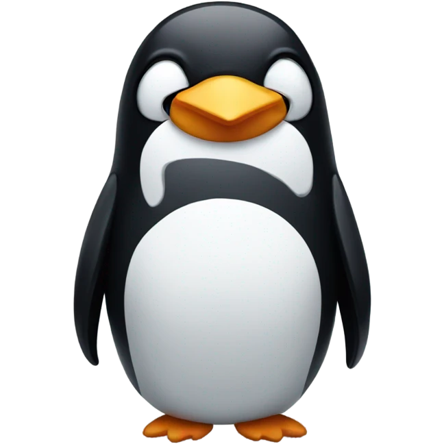 Penguin crying emoji