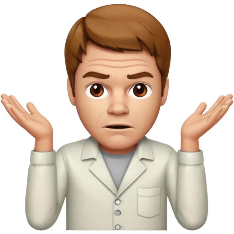 Dexter morgan shrug emoji