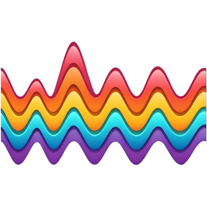 black audio spectrum emoji