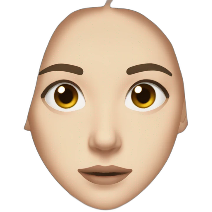 Alana Haim slanted eyes brown hair emoji