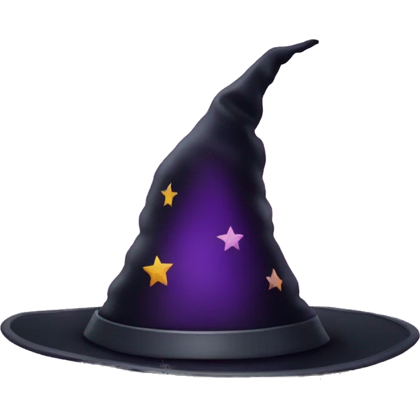 Witches hat with stars emoji