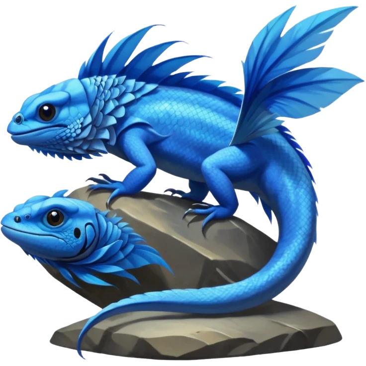 Mountain-Blue-Bird-Blue-Iguana-Blue-Betta-Fish-Russian-Blue-Cat-Fusion-animal-hybrid-creature emoji