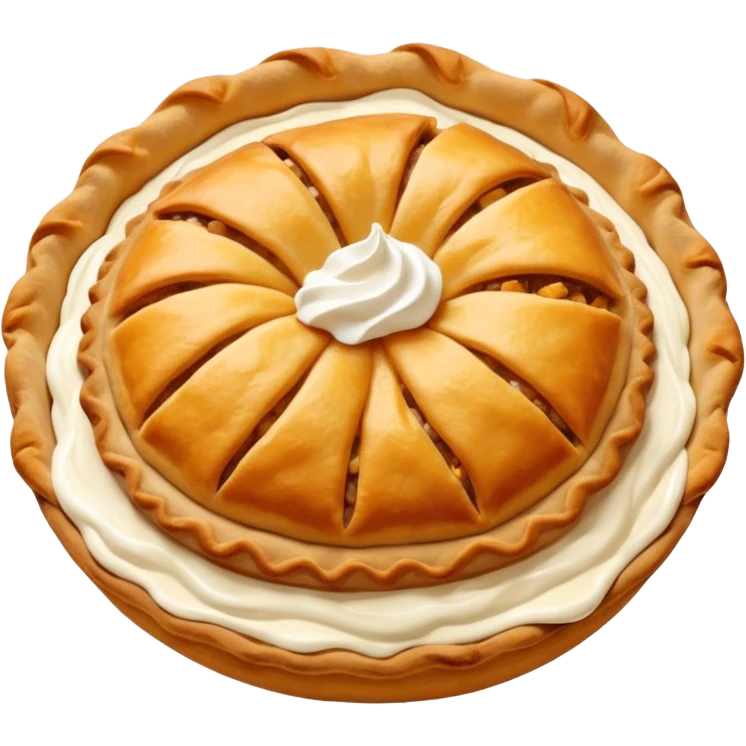 Karelian pasty with cream on top r emoji