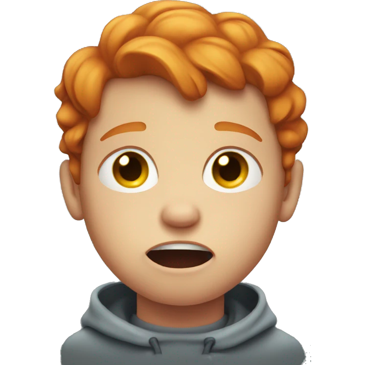 Ginger kid crying  emoji