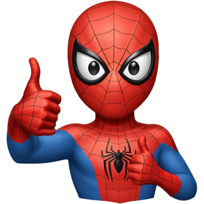 Spiderman hand thumb up emoji