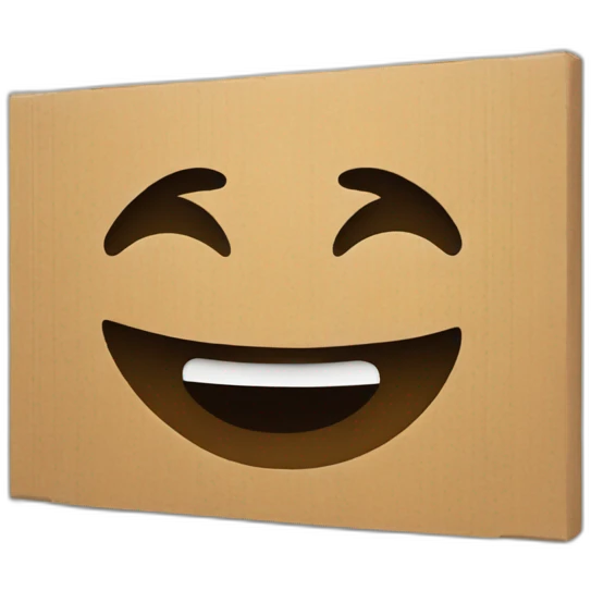 cardboard sign emoji