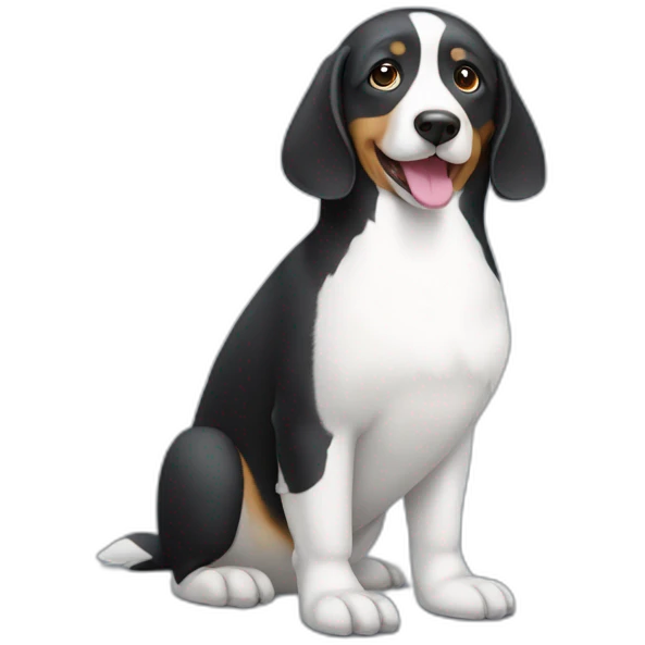 chien sur un pinguoin emoji