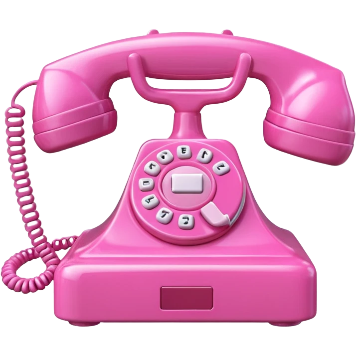 pink 3d phone emoji
