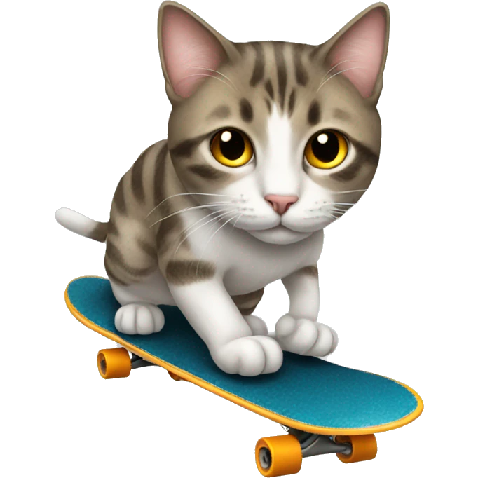 cat on a skateboard  emoji