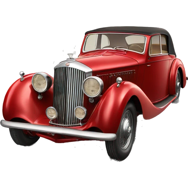 Red bentley 1937 emoji
