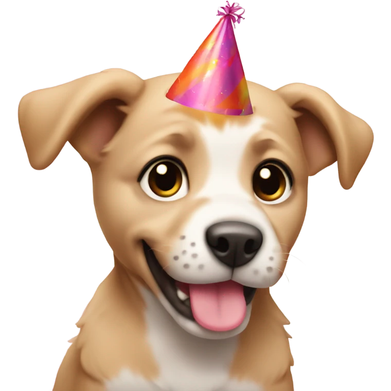 Puppies celebrate a birthday  emoji