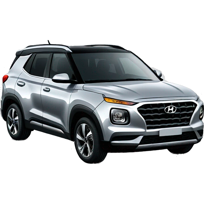 Silver Hyundai venue emoji