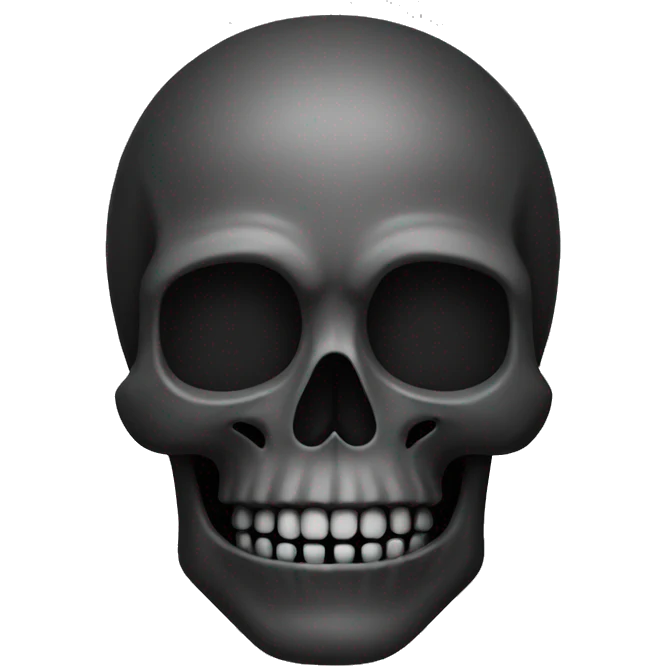 Dark skull  emoji