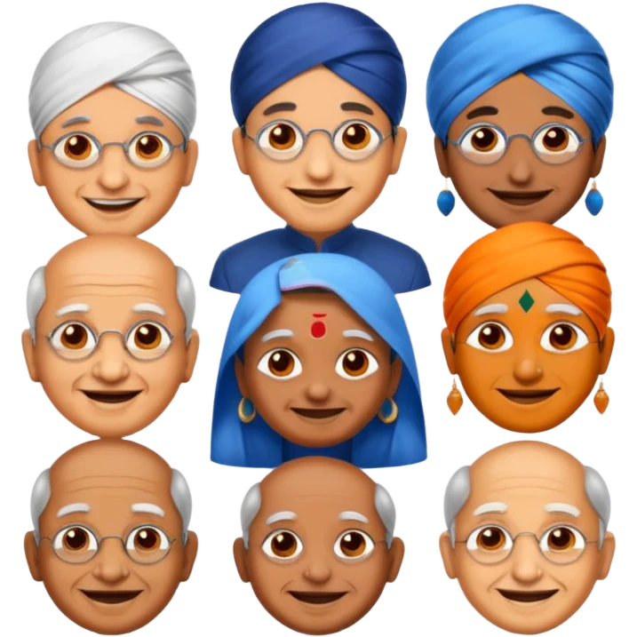 Create a Emoji of Famous Indian Politicians emoji