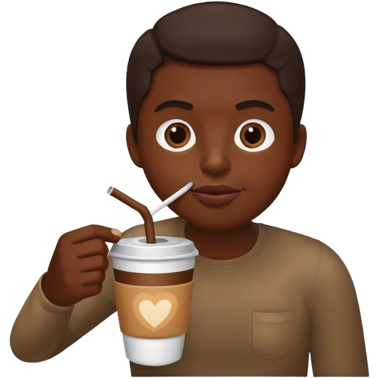 coffee with a straw emoji
