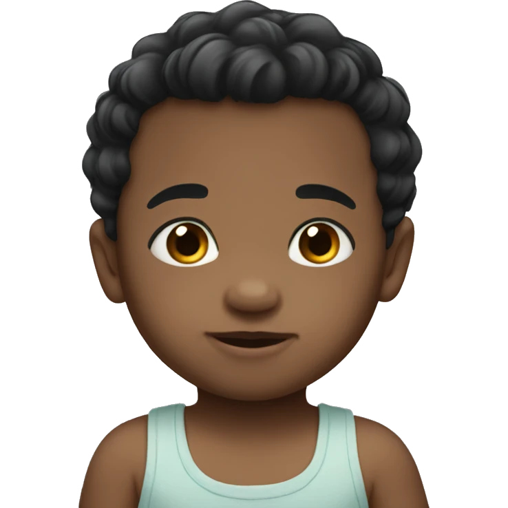 Baby boy   black hair emoji