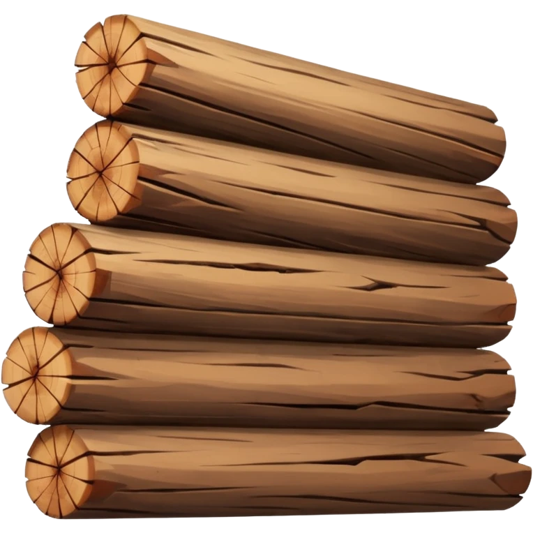 worn wood logs emoji