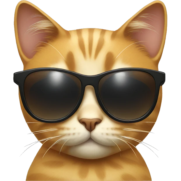 Cat with sunglasses emoji