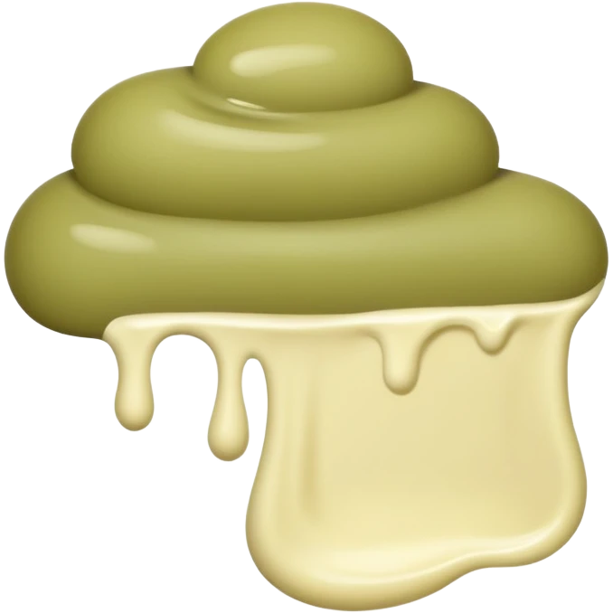 Pale olive cream small swatch smear  emoji