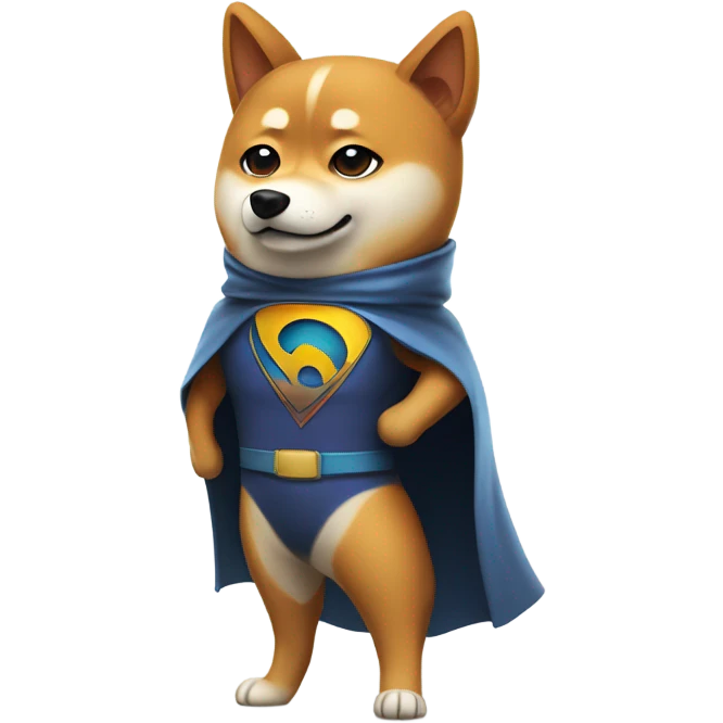 Shiba inu superhero emoji