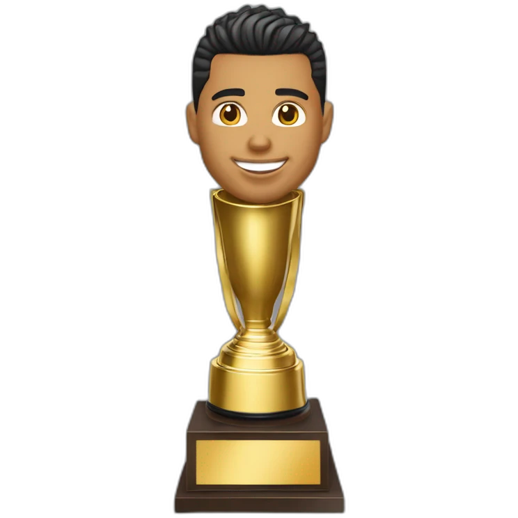 Ronaldo nazario soulever wirld cup trophy emoji