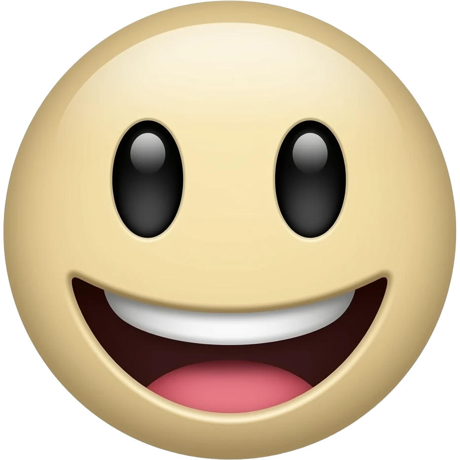 Make an iphone 17 smiling emoji