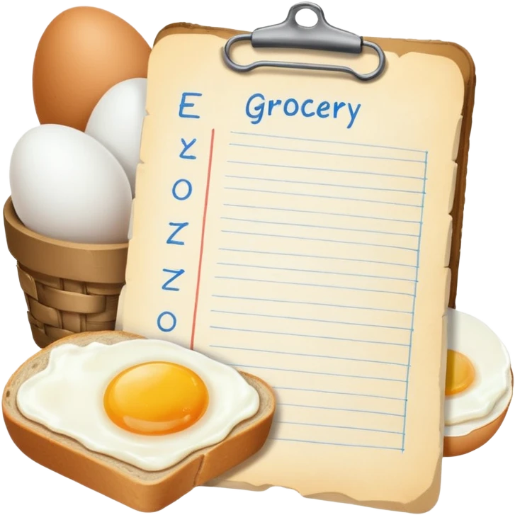 liste de courses  emoji