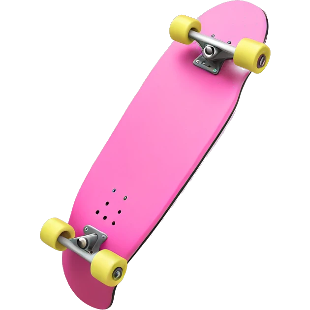 Pink skateboard emoji