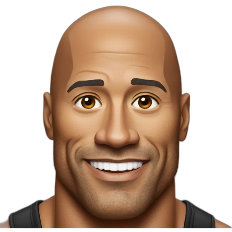 Dwayne the rock Johnson emoji