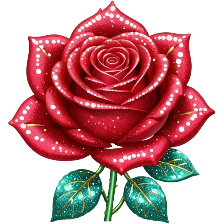 glitter rose emoji