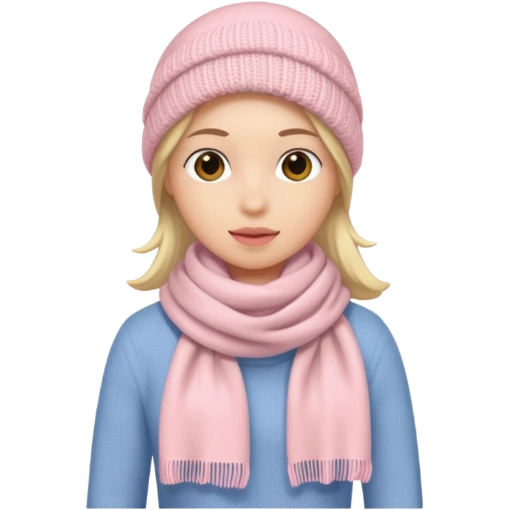 Light pink scarf emoji