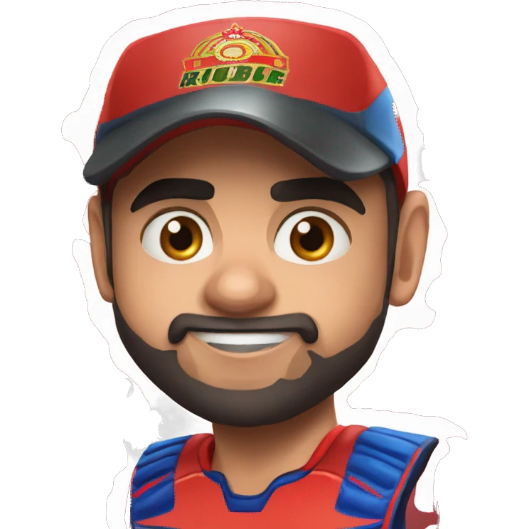 Virat Kohli in rcb emoji