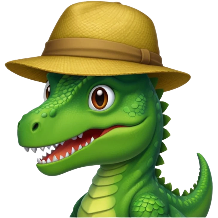 دينصور يرتدي قوبع emoji