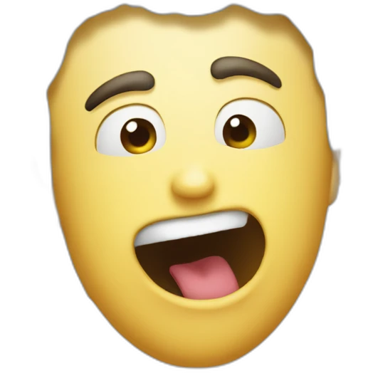 Persons head popping outside of toilet funny emoji