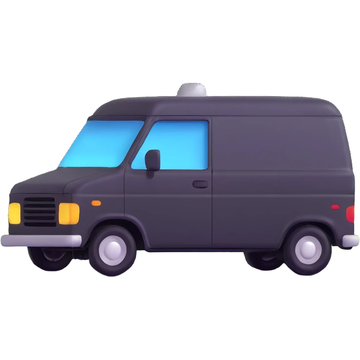 van on the road emoji