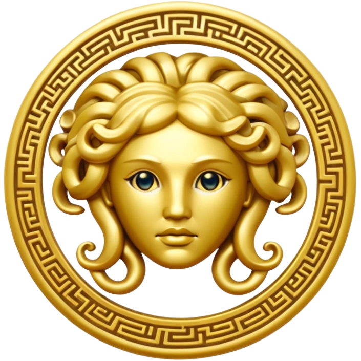 Make me a Versace Medusa logo emoji  emoji