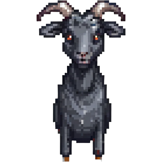 black goat emoji