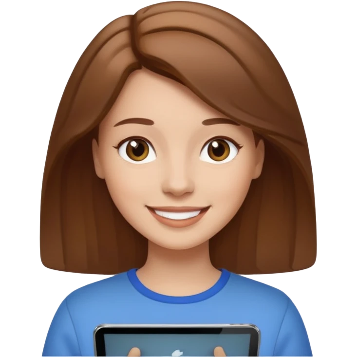 No she is white and she hold a ipadnooooo emoji