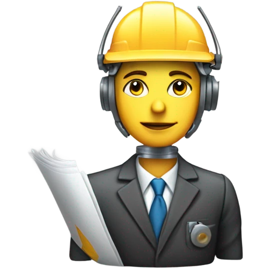 A guy, robot builder,  in love with a girl, lawyer emoji